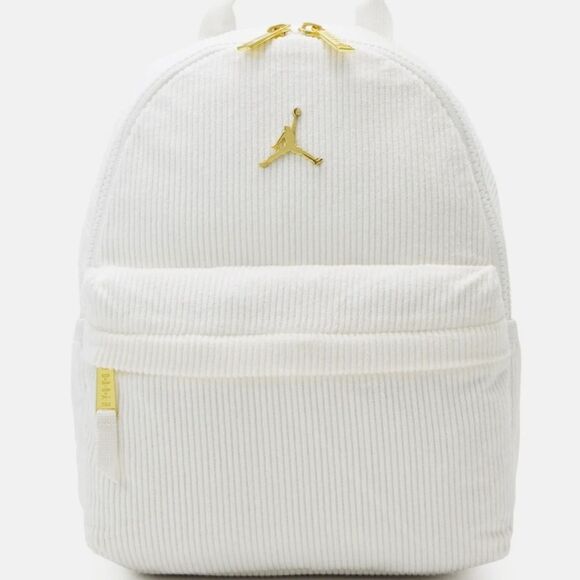 Jordan‎ Rucksack Mini Corduroy Backpack- White/Gold main image 4